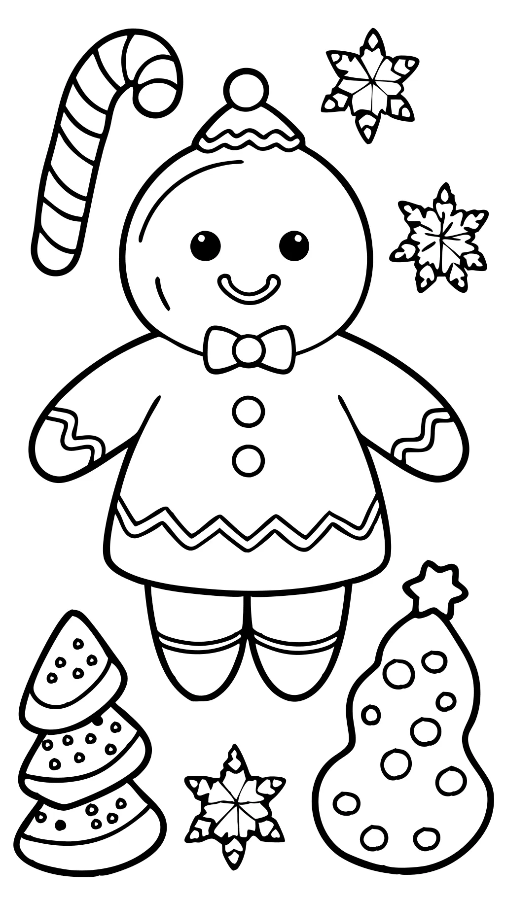 cute christmas cookie coloring pages